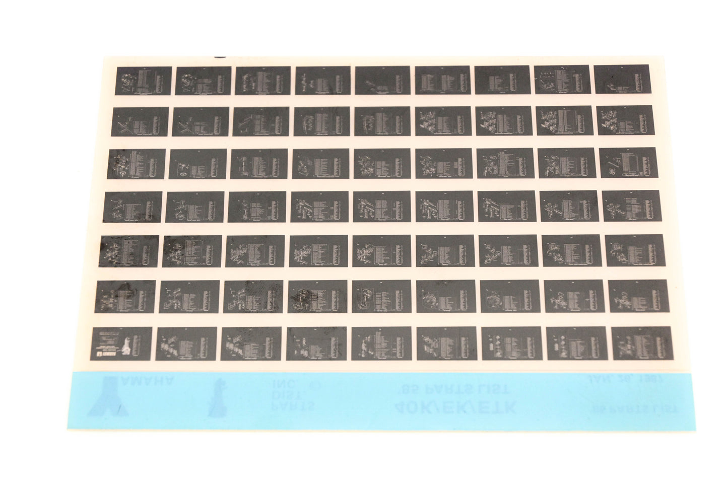 OEM Yamaha LB016-19 1985 40K/EK/ETK Parts List Microfiche