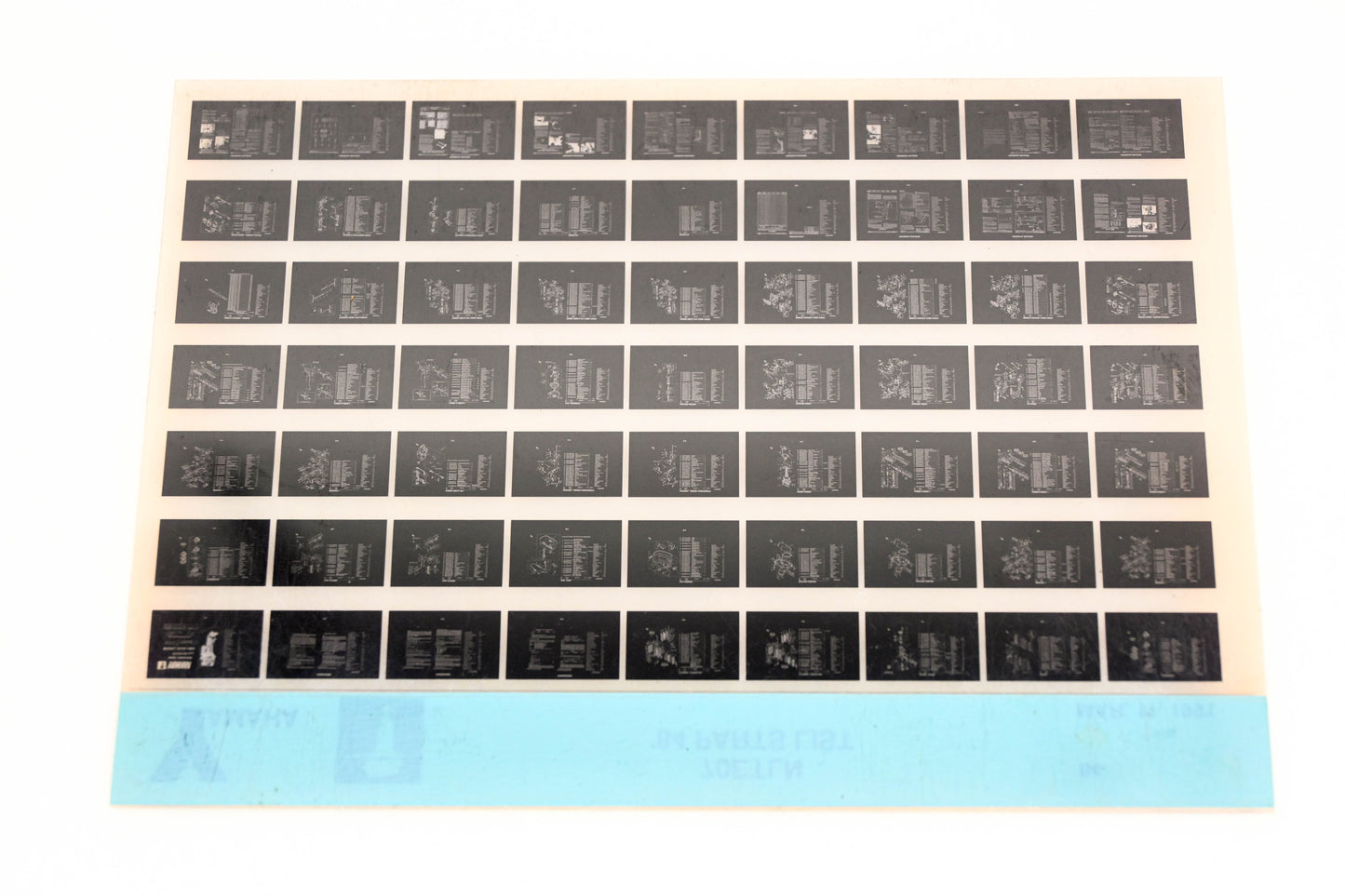 OEM Yamaha LB016-21 1984 70ETLN Parts List Microfiche