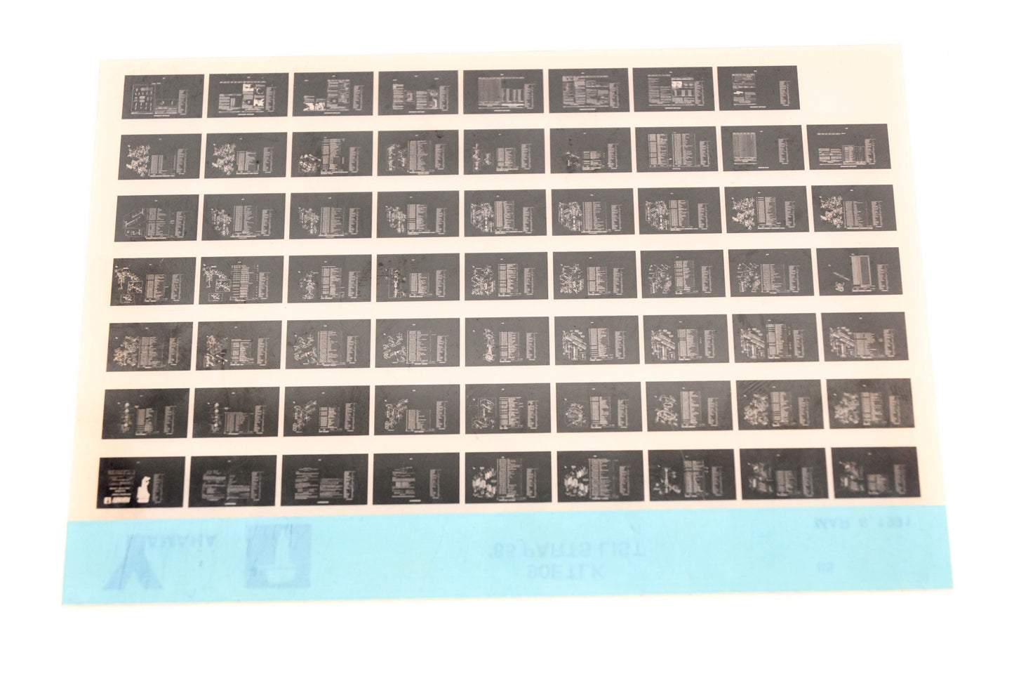 OEM Yamaha LB016-22 1985 90ETLK Parts List Microfiche