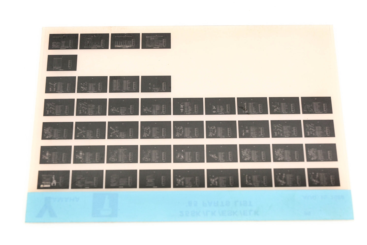 OEM Yamaha LB016-26 1985 25SK/LK/ESK/ELK Parts List Microfiche