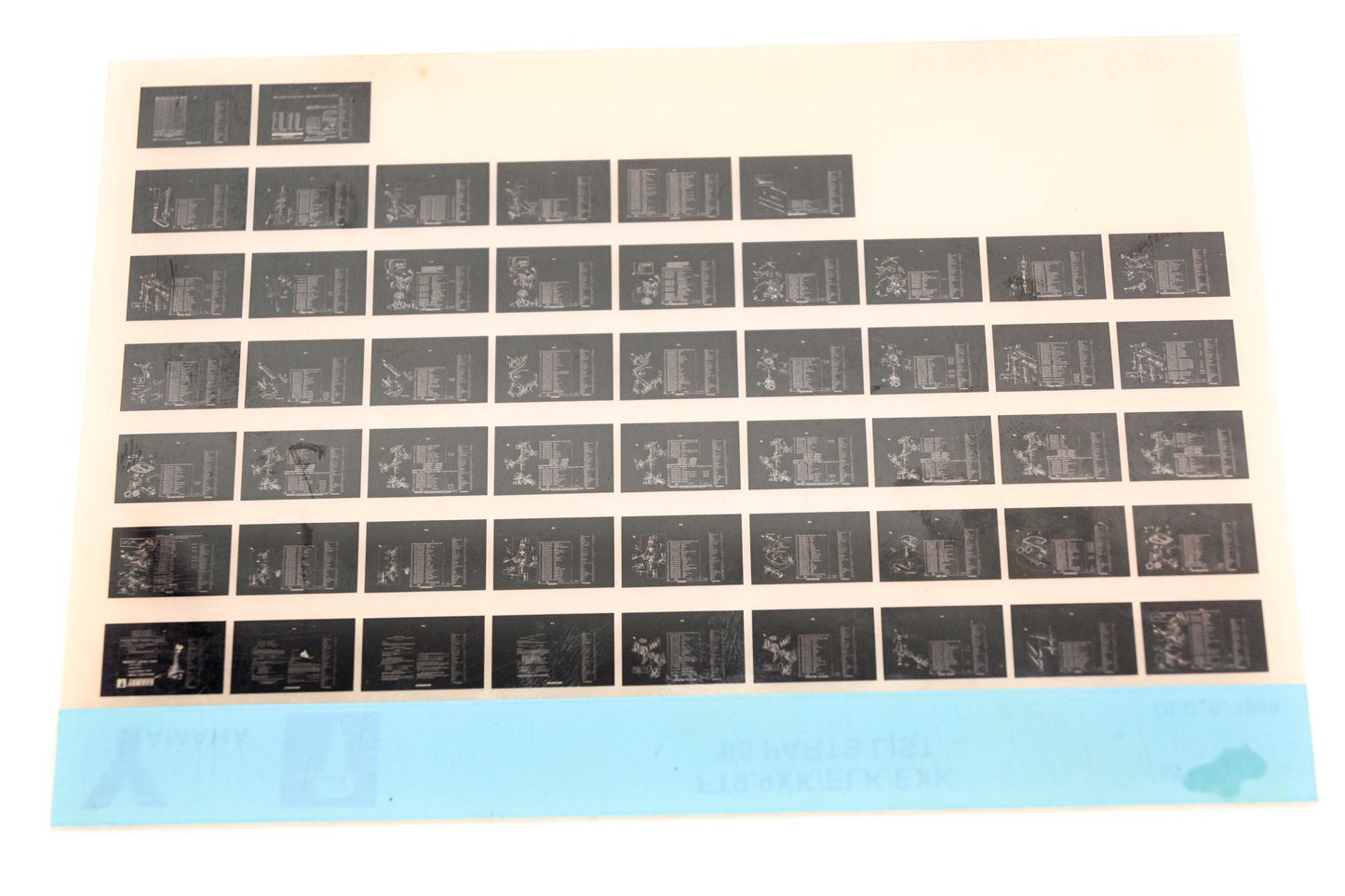 OEM Yamaha LB016-29 1985 FT9.9XK/ELK/EXK Parts List Microfiche