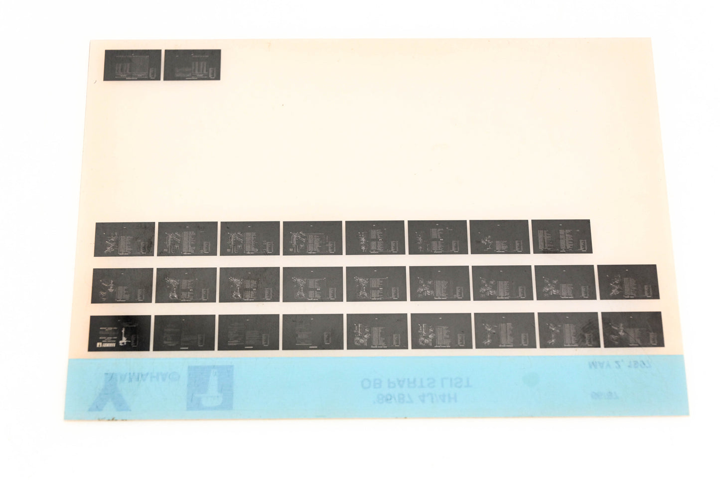 OEM Yamaha LB016-39 1986-87 4J/4H Outboard Parts List Microfiche