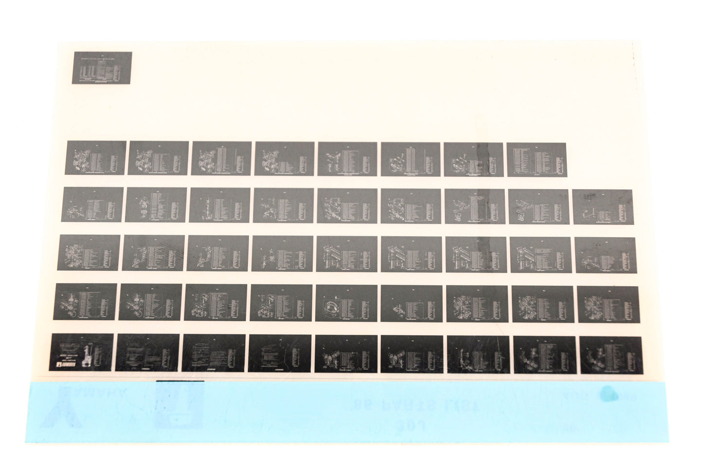 OEM Yamaha LB016-45 1986 30J Parts List Microfiche