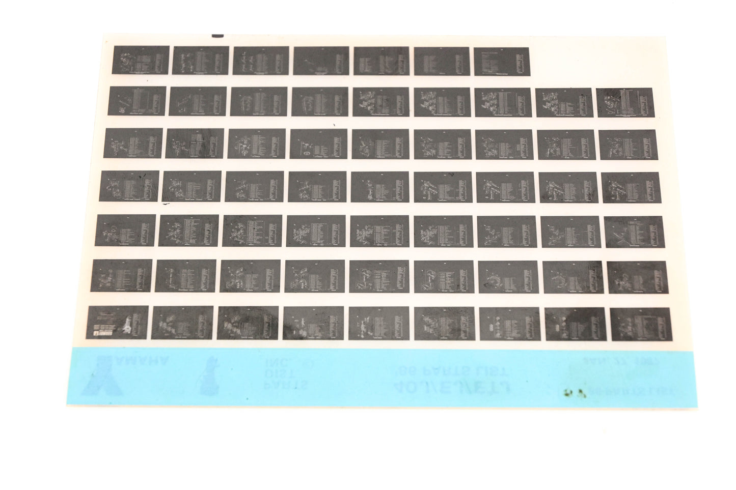 OEM Yamaha LB018-8 1986 40J/EJ/ETJ Parts List Microfiche