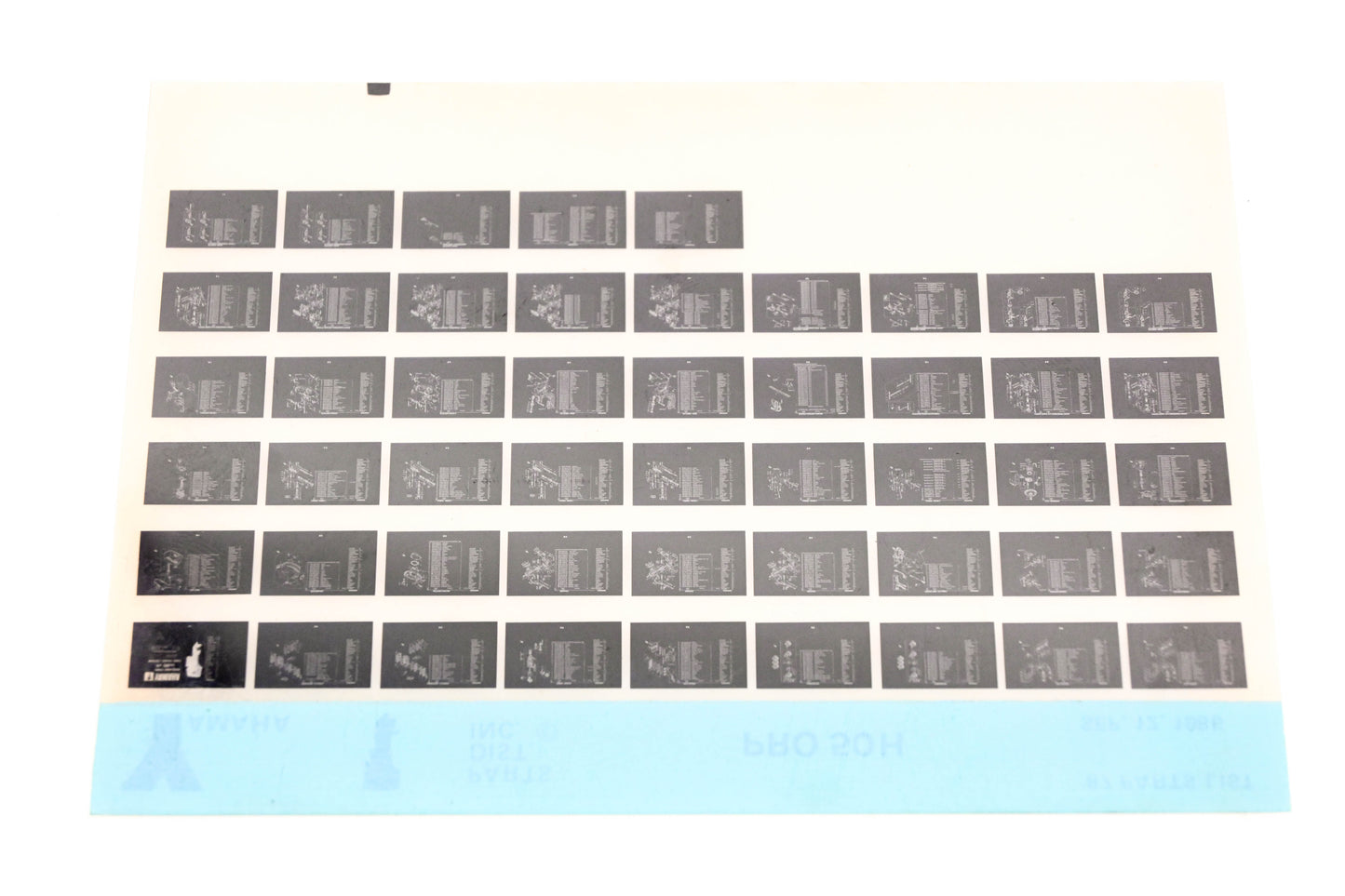 OEM Yamaha LB018-10 1987 PRO 50H Parts List Microfiche