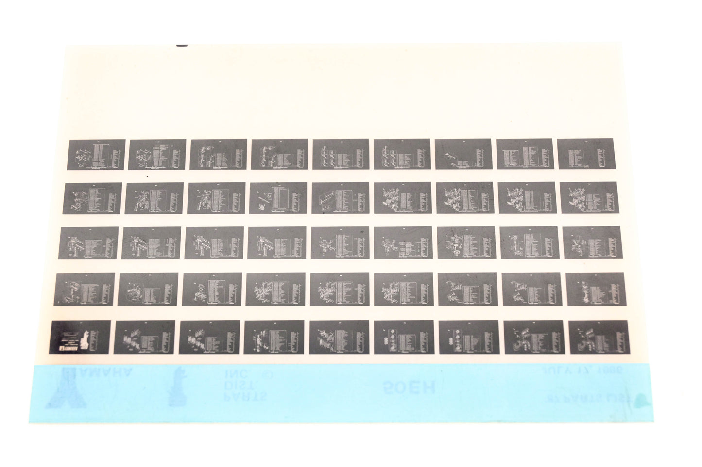 OEM Yamaha LB018-11 1987 50EH Parts List Microfiche