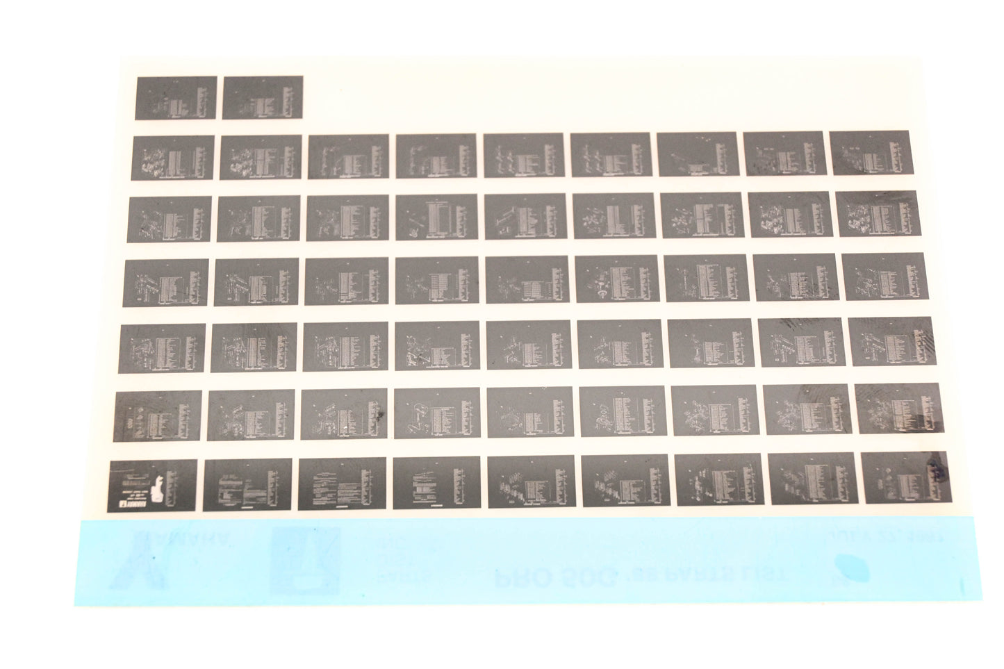 OEM Yamaha LB018-28 1988 PRO 50G Parts List Microfiche