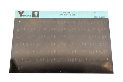 OEM Yamaha LB018-30 1988 70ETG Outboard Parts List Microfiche