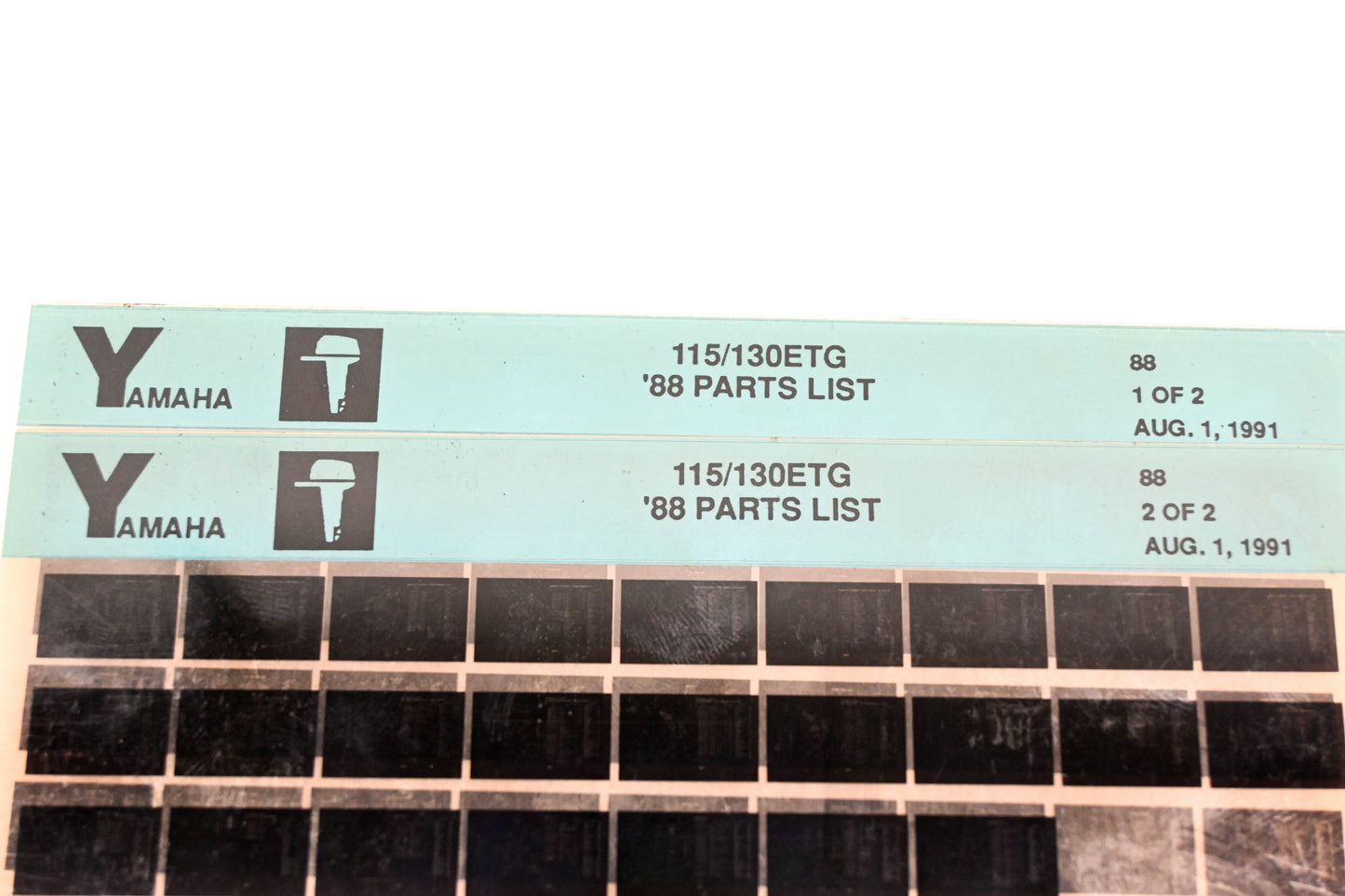 OEM Yamaha LB018-33 1988 115/130ETG Parts List Microfiche Lot