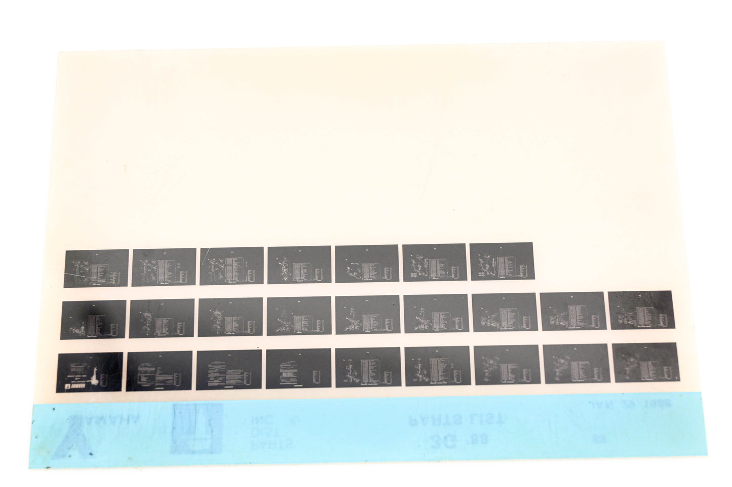 OEM Yamaha LB018-36 1988 3G Parts List Microfiche