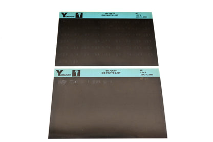 OEM Yamaha LB018-39 1989 70ETF Outboard Parts List Microfiche Lot