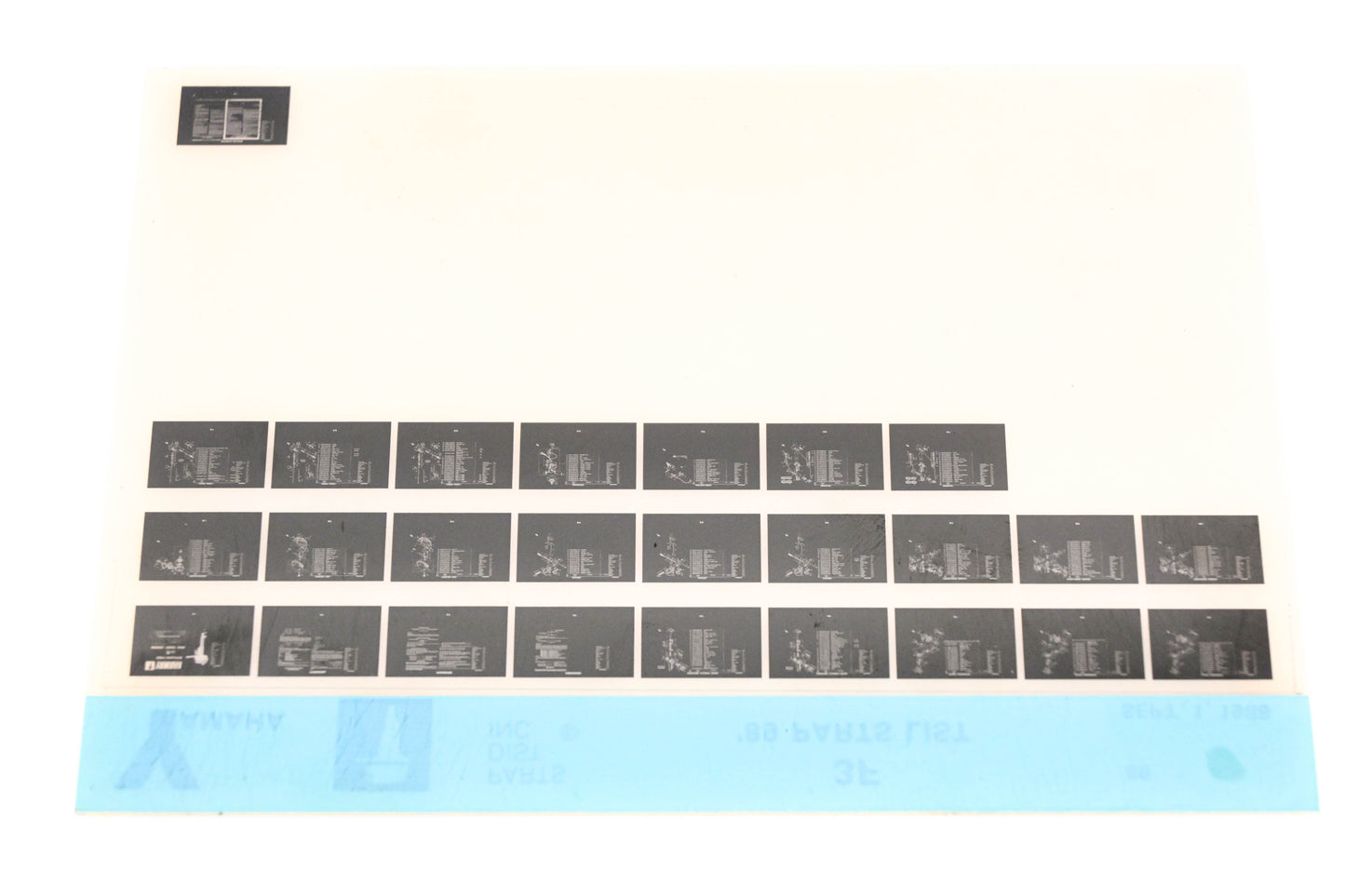 OEM Yamaha LB018-42 1989 3F Parts List Microfiche