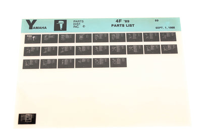 OEM Yamaha LB018-44 1989 4F Parts List Microfiche