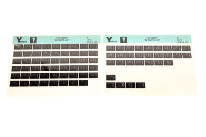 OEM Yamaha LB018-45 1989 115/130ETF Parts List Microfiche Lot