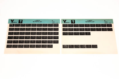 OEM Yamaha LB018-49 1989 L130ETF Parts List Microfiche Lot