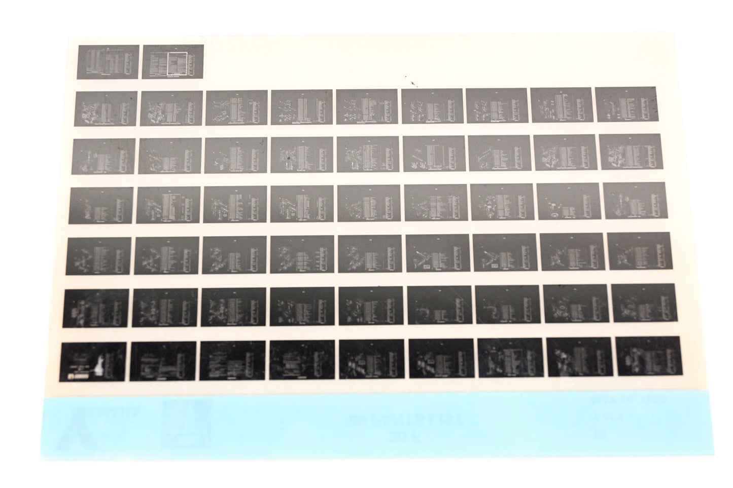 OEM Yamaha LB018-54 1989 30F Parts List Microfiche