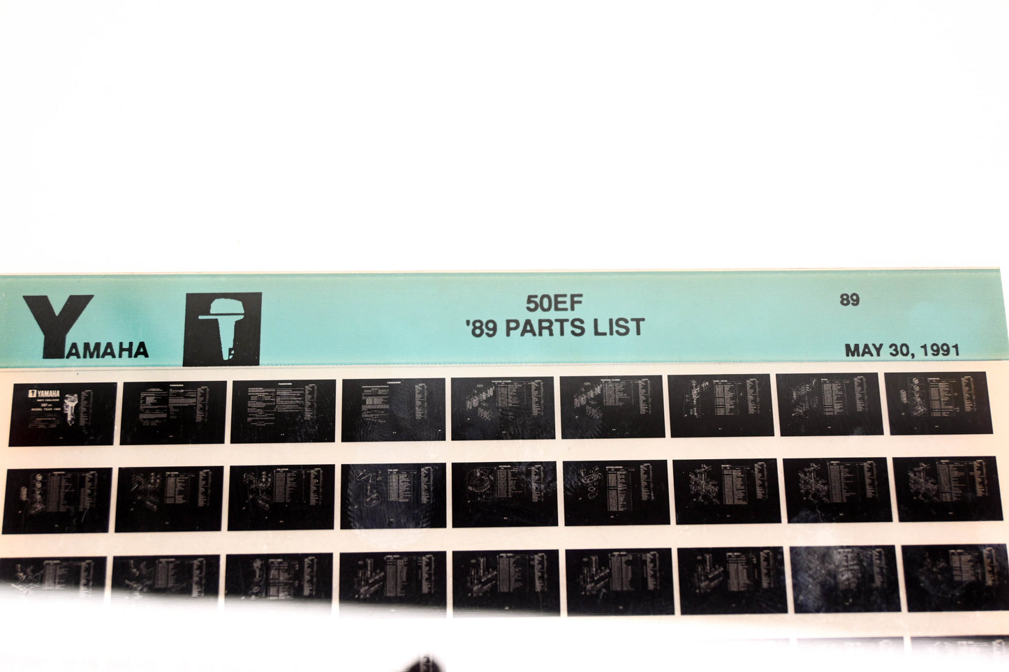 OEM Yamaha LB018-55 1989 50EF Parts List Microfiche