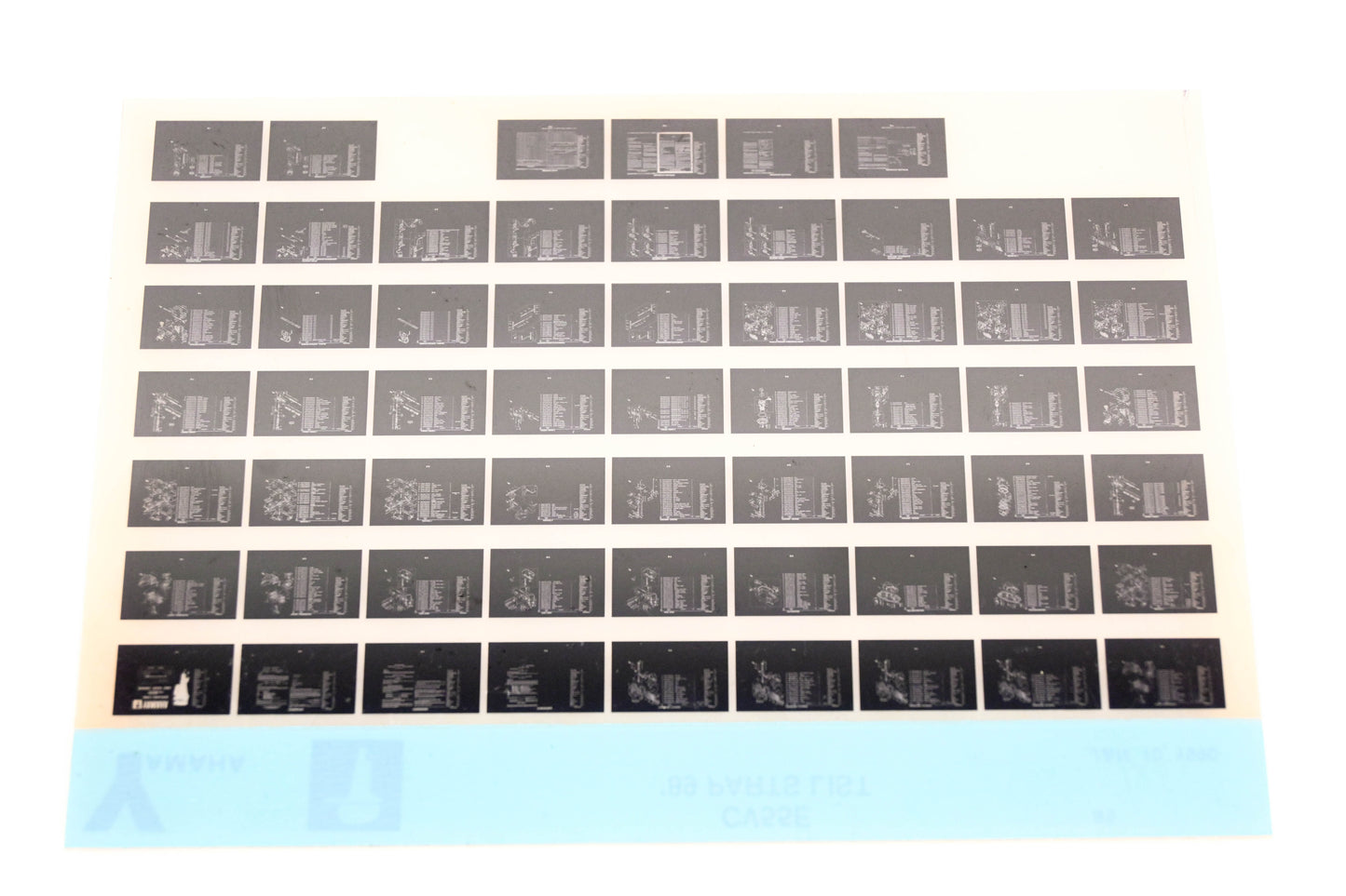 OEM Yamaha LB018-57 1989 CV55E Parts List Microfiche