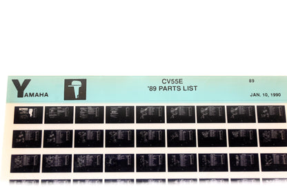 OEM Yamaha LB018-57 1989 CV55E Parts List Microfiche