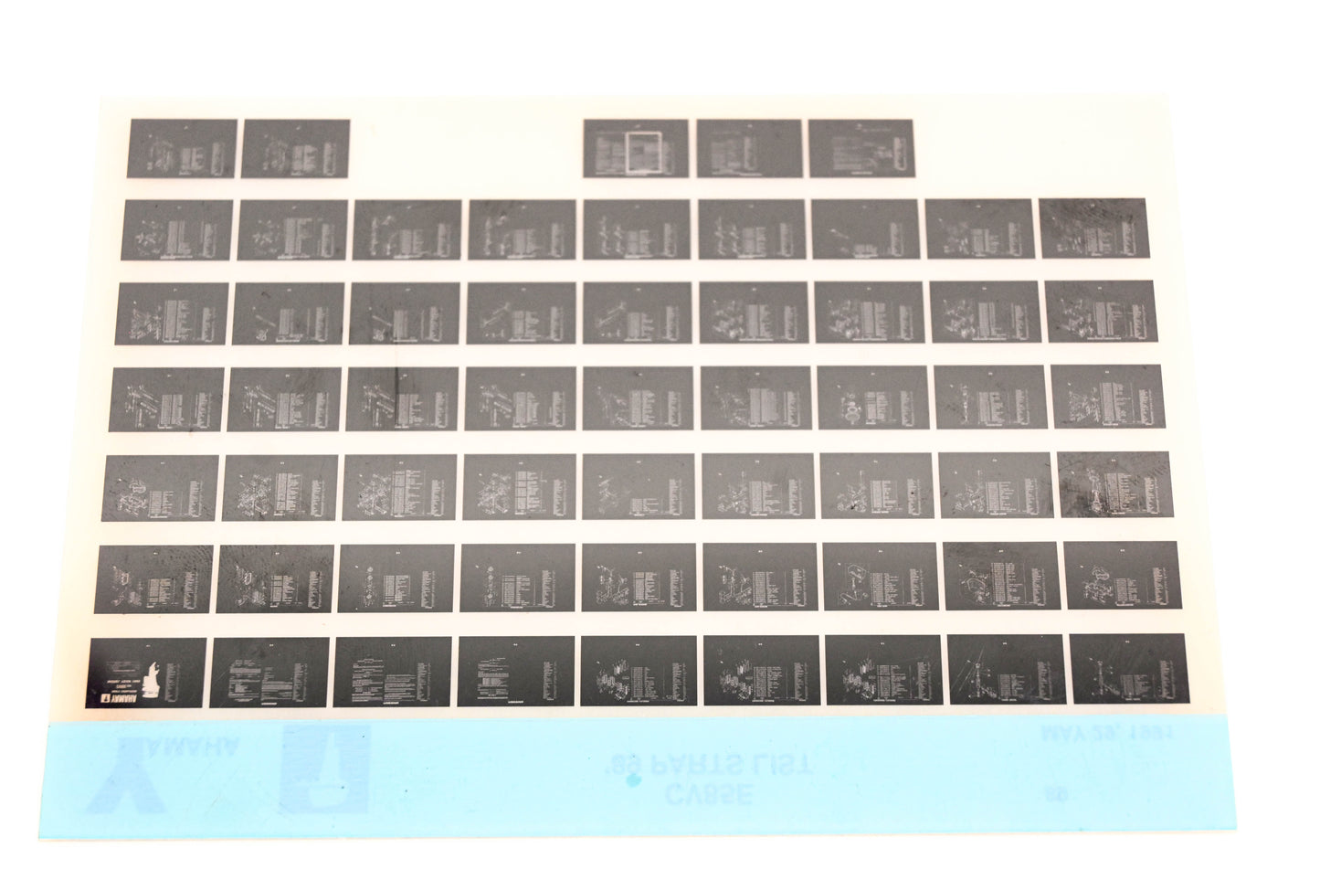OEM Yamaha LB018-58 1989 CV85E Parts List Microfiche