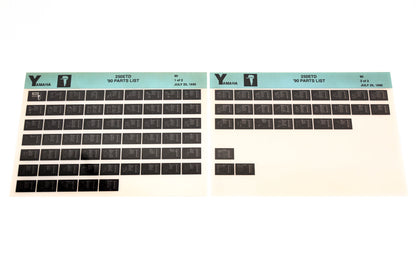 OEM Yamaha LB018-62 1990 250ETD Parts List Microfiche Lot