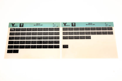 OEM Yamaha LB018-66 1990 90ETD Parts List Microfiche Lot