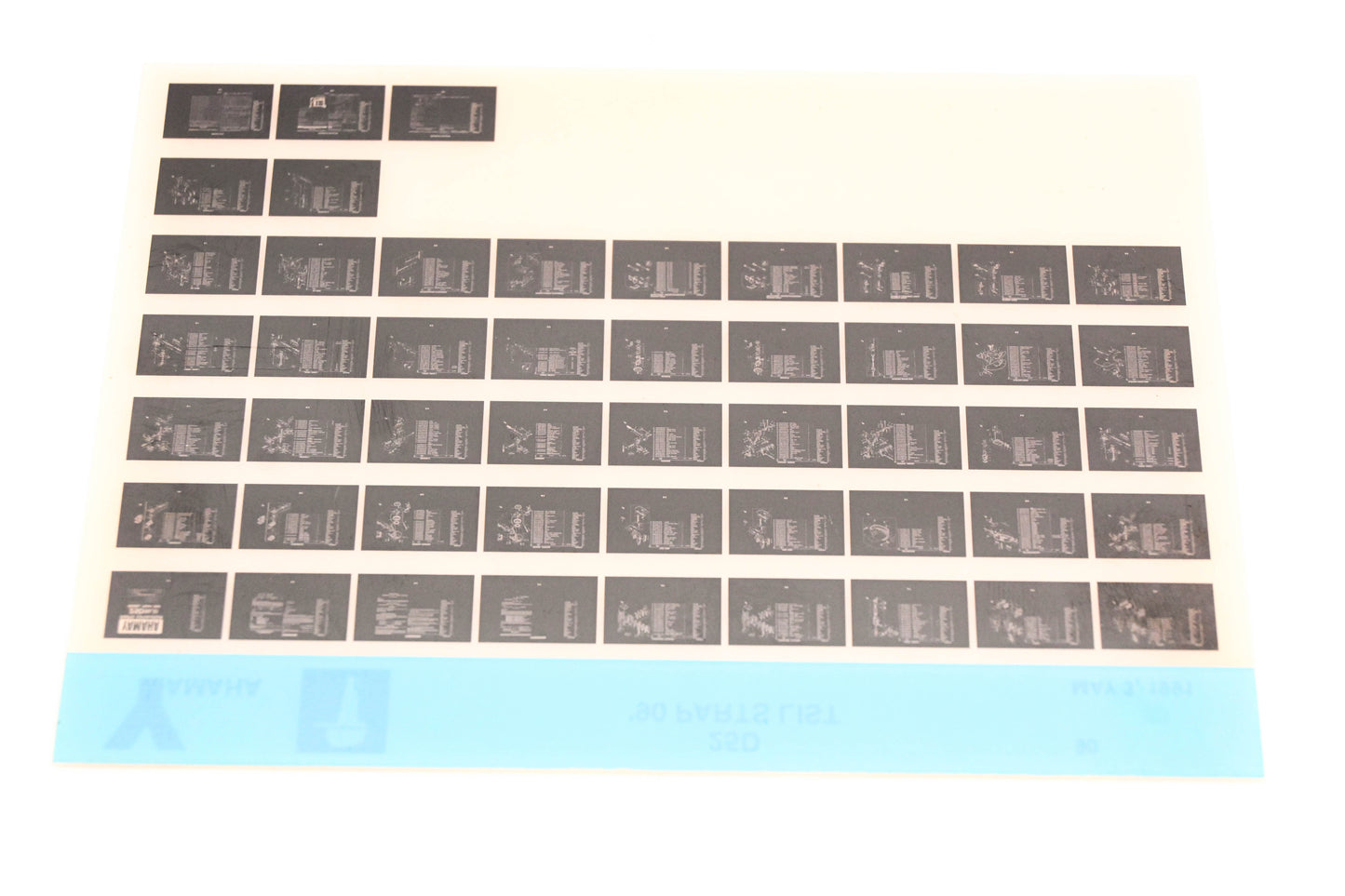 OEM Yamaha LB018-69 1990 25D Parts List Microfiche
