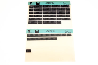 OEM Yamaha LB018-70 1990 CV85E(ET)D Parts List Microfiche Lot