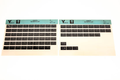OEM Yamaha LB018-72 1990 225ETD Parts List Microfiche Lot