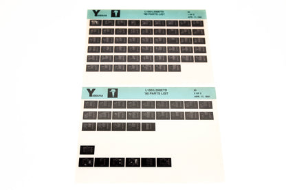 OEM Yamaha LB018-74 1990 L150/L200ETD Parts List Microfiche Lot
