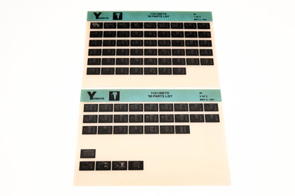 OEM Yamaha LB018-76 1990 115/130ETD Parts List Microfiche Lot
