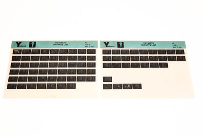 OEM Yamaha LB018-76 1990 115/130ETD Parts List Microfiche Lot