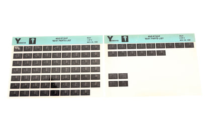 OEM Yamaha LB024-5 1990-91 40(E/ET) D/P Parts List Microfiche Lot