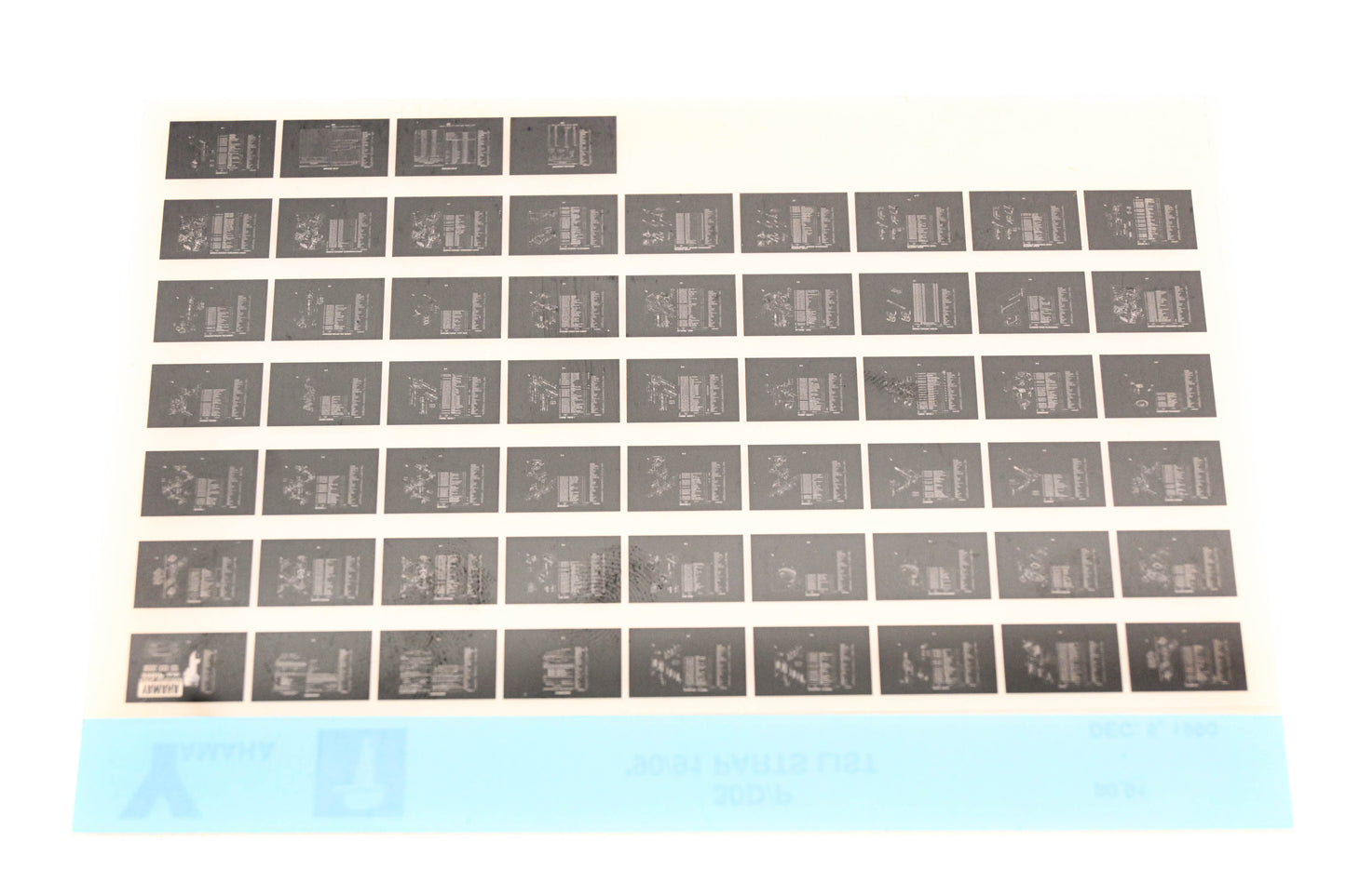 OEM Yamaha LB024-6 1990-91 30D/P Parts List Microfiche