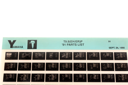 OEM Yamaha LB024-8 1991 T9.9(EH/ER)P Parts List Microfiche