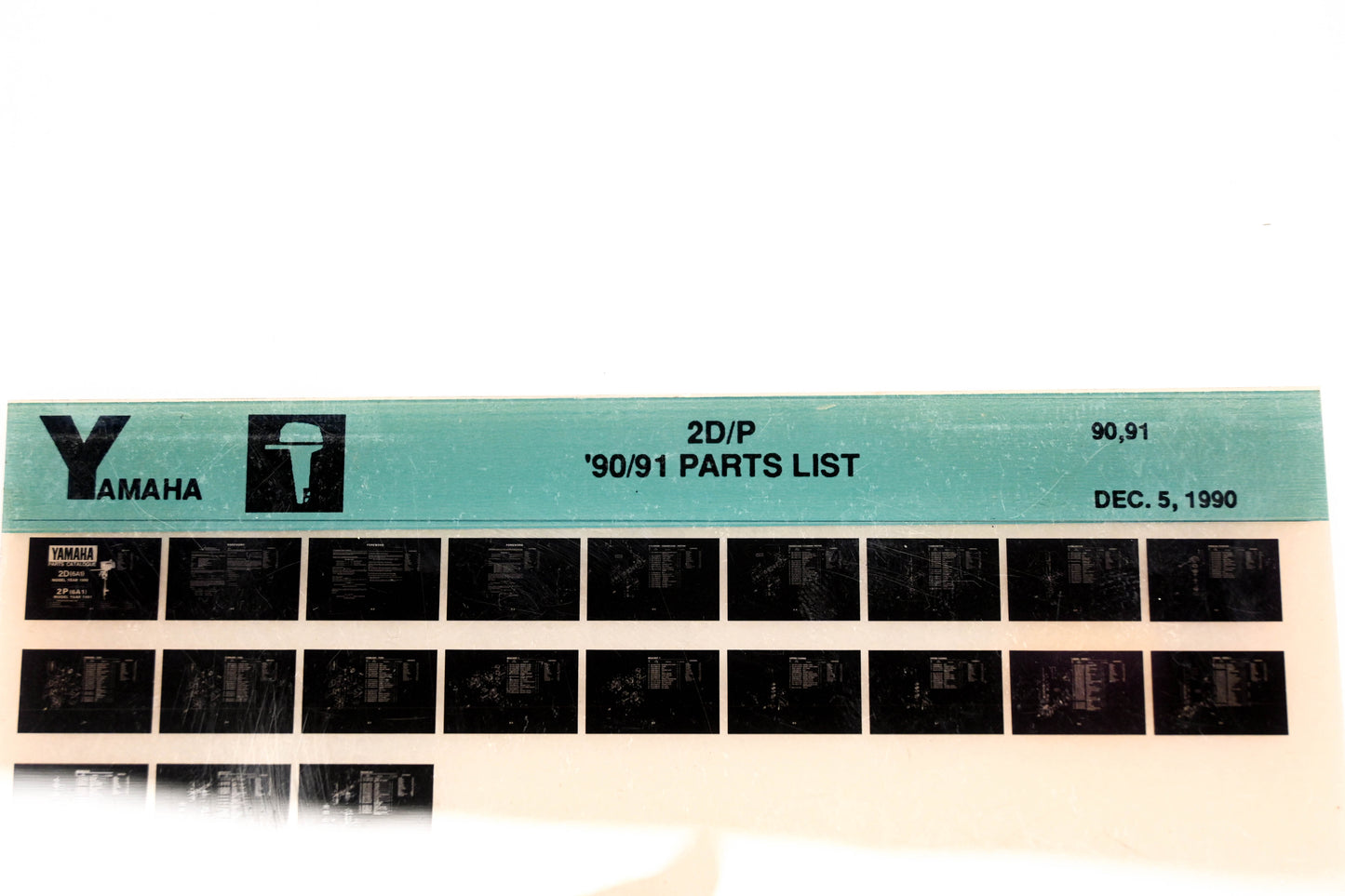 OEM Yamaha LB024-11 1990-91 2D/P Parts List Microfiche