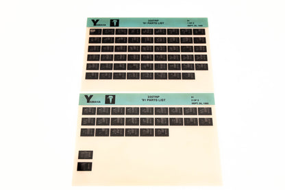 OEM Yamaha LB024-14 1991 225TRP Parts List Microfiche