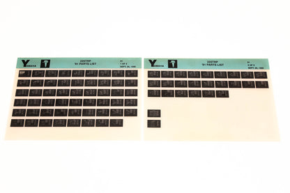 OEM Yamaha LB024-14 1991 225TRP Parts List Microfiche