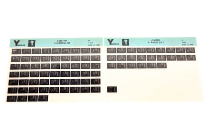 OEM Yamaha LB024-15 1991 L250TRP Parts List Microfiche Lot