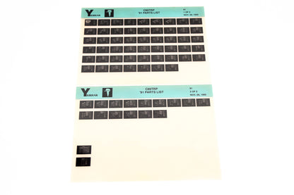 OEM Yamaha LB024-17 1991 C85TRP Parts List Microfiche Lot