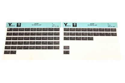 OEM Yamaha LB024-18 1991 90TRP Parts List Microfiche Lot