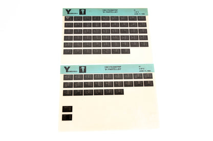 OEM Yamaha LB024-20 1991 150/175/200TRP Parts List Microfiche Lot