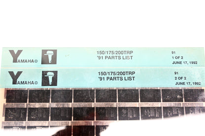 OEM Yamaha LB024-20 1991 150/175/200TRP Parts List Microfiche Lot