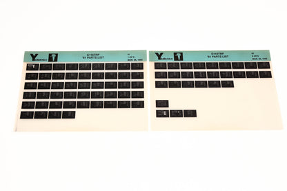 OEM Yamaha LB024-21 1991 C115TRP Parts List Microfiche Lot