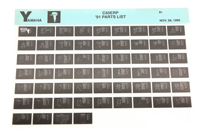 OEM Yamaha LB024-32 1991 C55ERP Parts List Microfiche