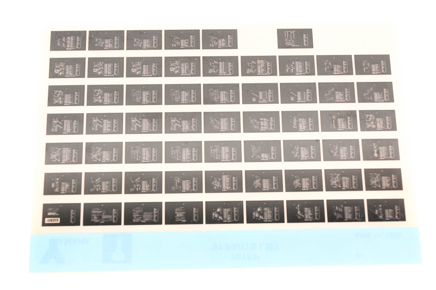 OEM Yamaha LB024-34 1991 70TRP Parts List Microfiche
