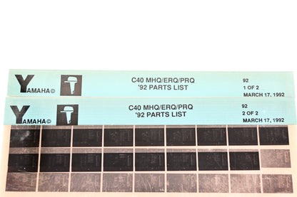OEM Yamaha LB024-46 1992 C40 MHQ/ERQ/PRQ Parts List Microfiche Lot