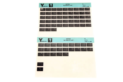 OEM Yamaha LB024-55 1992 90TRQ Parts List Microfiche Lot