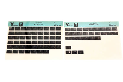 OEM Yamaha LB024-56 1992 115/130TRQ Parts List Microfiche Lot