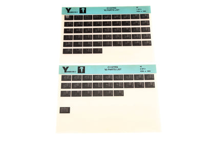 OEM Yamaha LB024-57 1992 C115TRQ Parts List Microfiche Lot